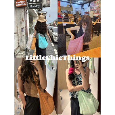 LittleChicThings多巴胺包时髦多色双层轻便百搭chill单肩斜挎包