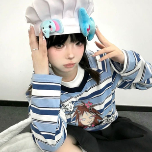 料理饼饼大厨师大版套头帽甜妹春夏云朵帽手工可爱卡通拍照画家帽