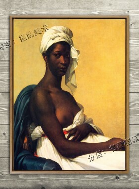 黑人妇女 Portrait of a Negress Marie-Guillemine Benoist 油画