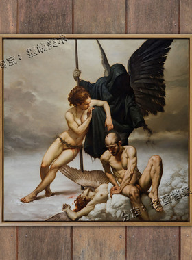 天使,死神与魔鬼 L'ANGELO,LA MORTE E IL DIAVOLO 油画挂画装饰
