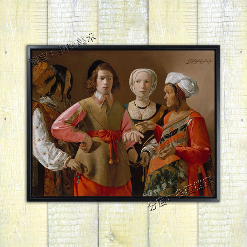 预言师 The Fortune Teller 乔治拉图尔 la Tour欧式风俗古典油画