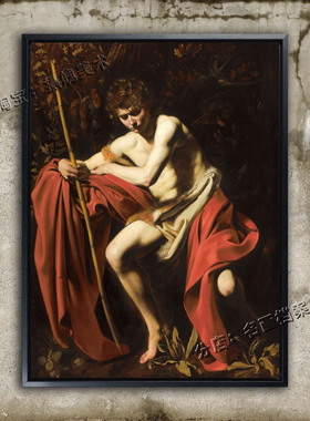 在荒野的施洗约翰Saint John the Baptist in Wilderness教会油画