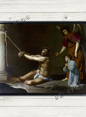 被鞭打后的圣主 Christ after the Flagellation 委拉斯奎兹 挂画