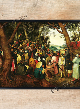 施洗约翰的讲道 The Sermon of Saint John the Baptist 教会挂画