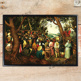 施洗约翰的讲道 The Sermon of Saint John the Baptist 教会挂画