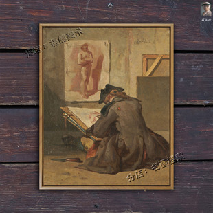 Copying Draughtsman Young 画 Academy Study 年轻学子在图画