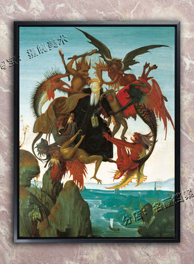 圣安东尼的磨难 The Torment of Saint Anthony 米开朗基罗油画