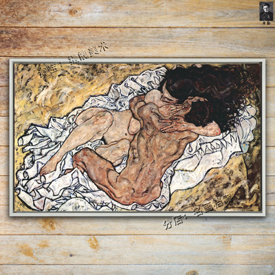 拥抱embrace埃贡画家女人