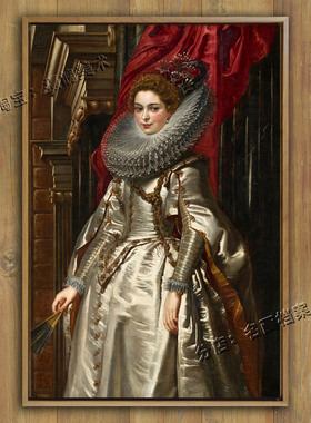 穿礼服的玛丘莎 Marchesa Brigida Spinola Doria 鲁本斯女贵族像