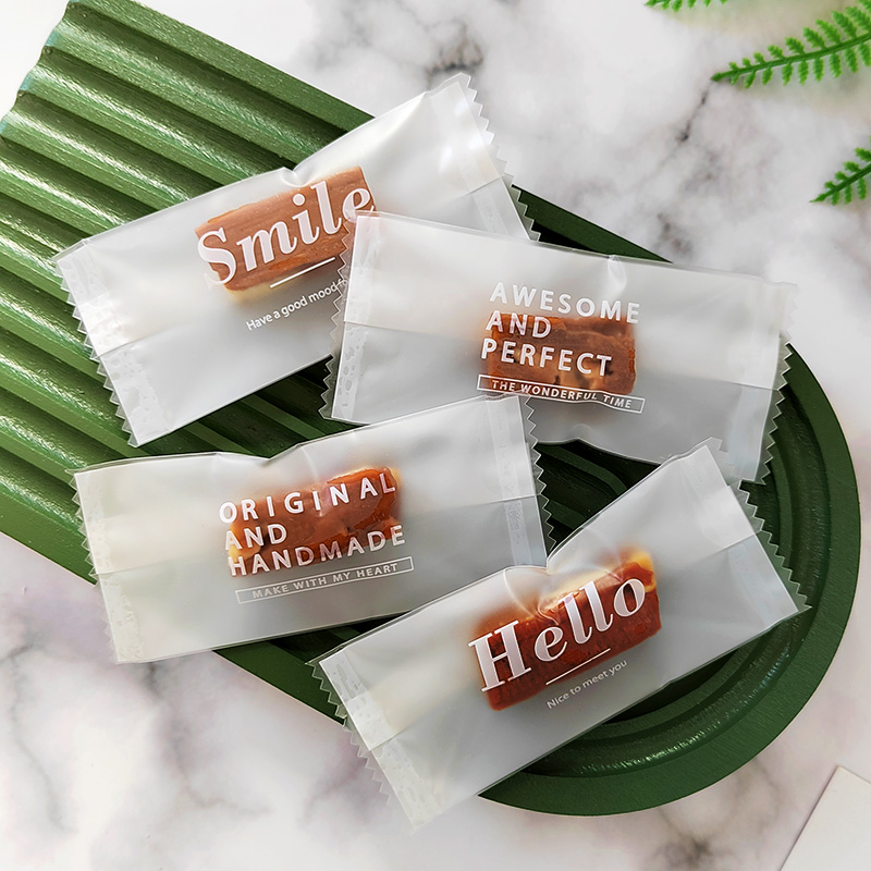 牛轧糖包装纸糖袋加厚磨砂太妃糖糖果袋透明手工糖包装袋机封糖纸