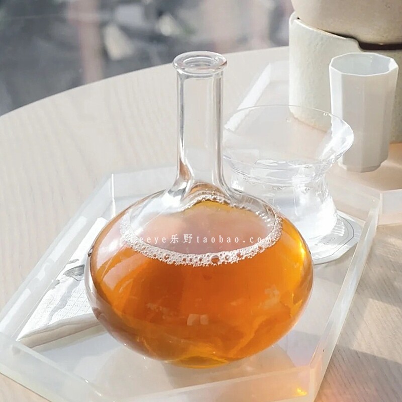新中式圆肚带木塞冷泡茶壶