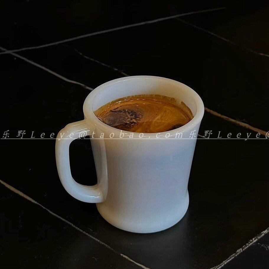 纯白咖啡杯咖啡店拿铁冰美式专用