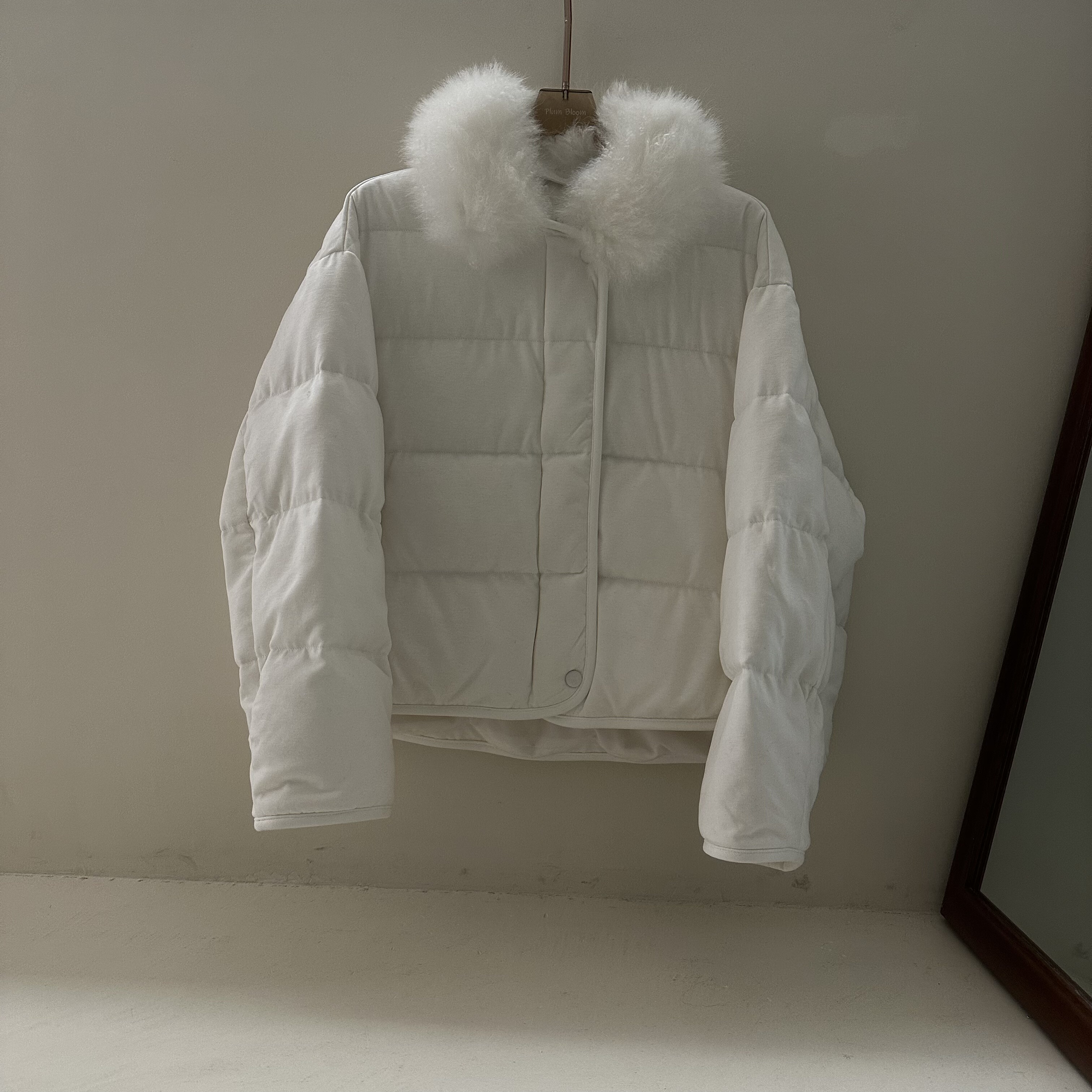 2025韩系设计款鹅绒服冬季新款韩版宽松休闲百搭连帽短款鹅绒服