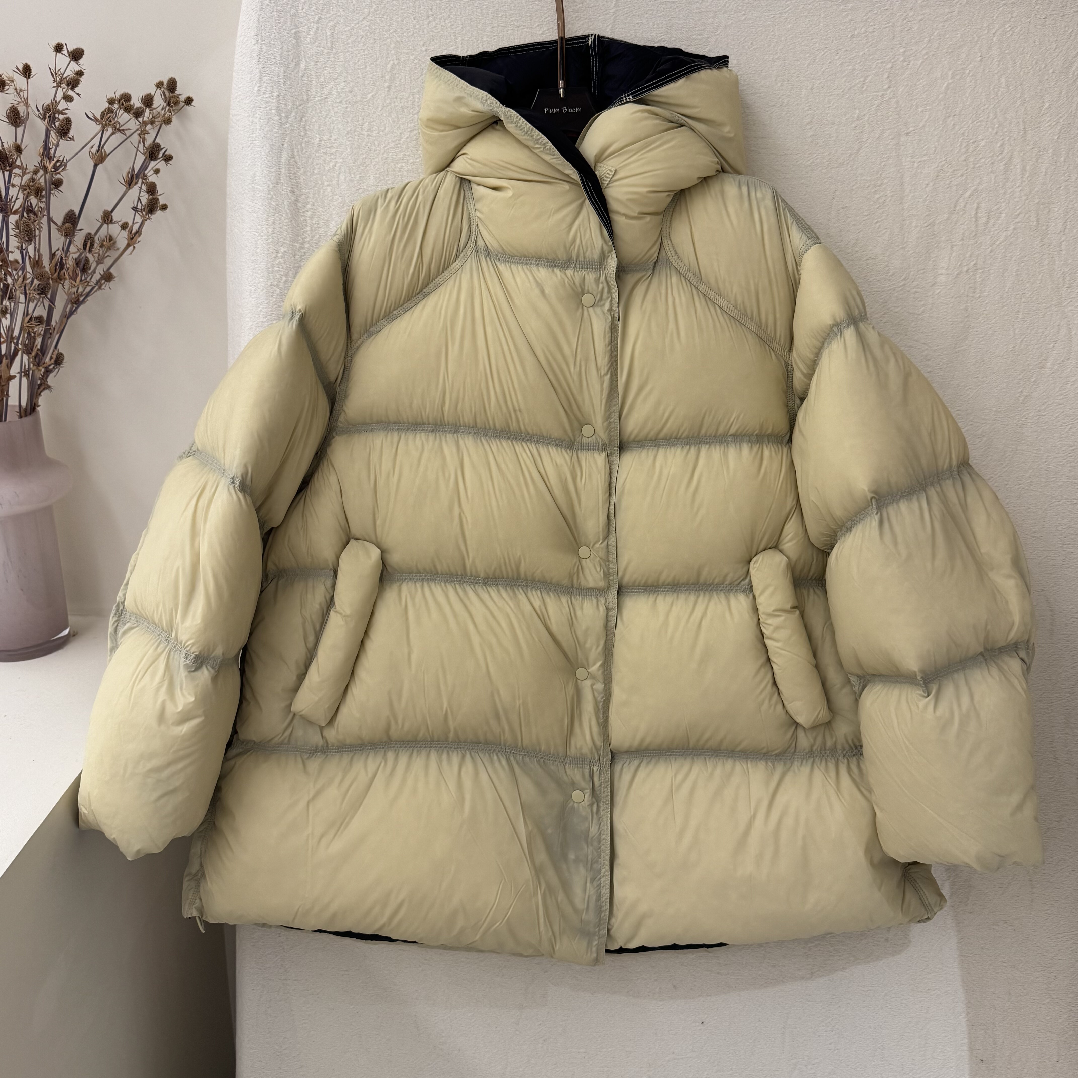 2025韩系设计款冬季新款韩版宽松休闲百搭连帽短款羽绒服女款