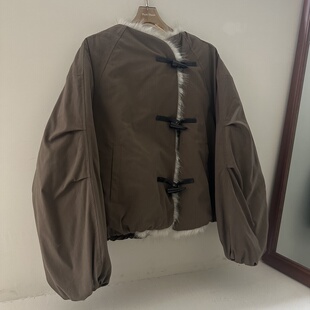 lLOVEbunny冬季 外套女款 新款 宽松休闲百搭短款 韩版 2025韩系设计款