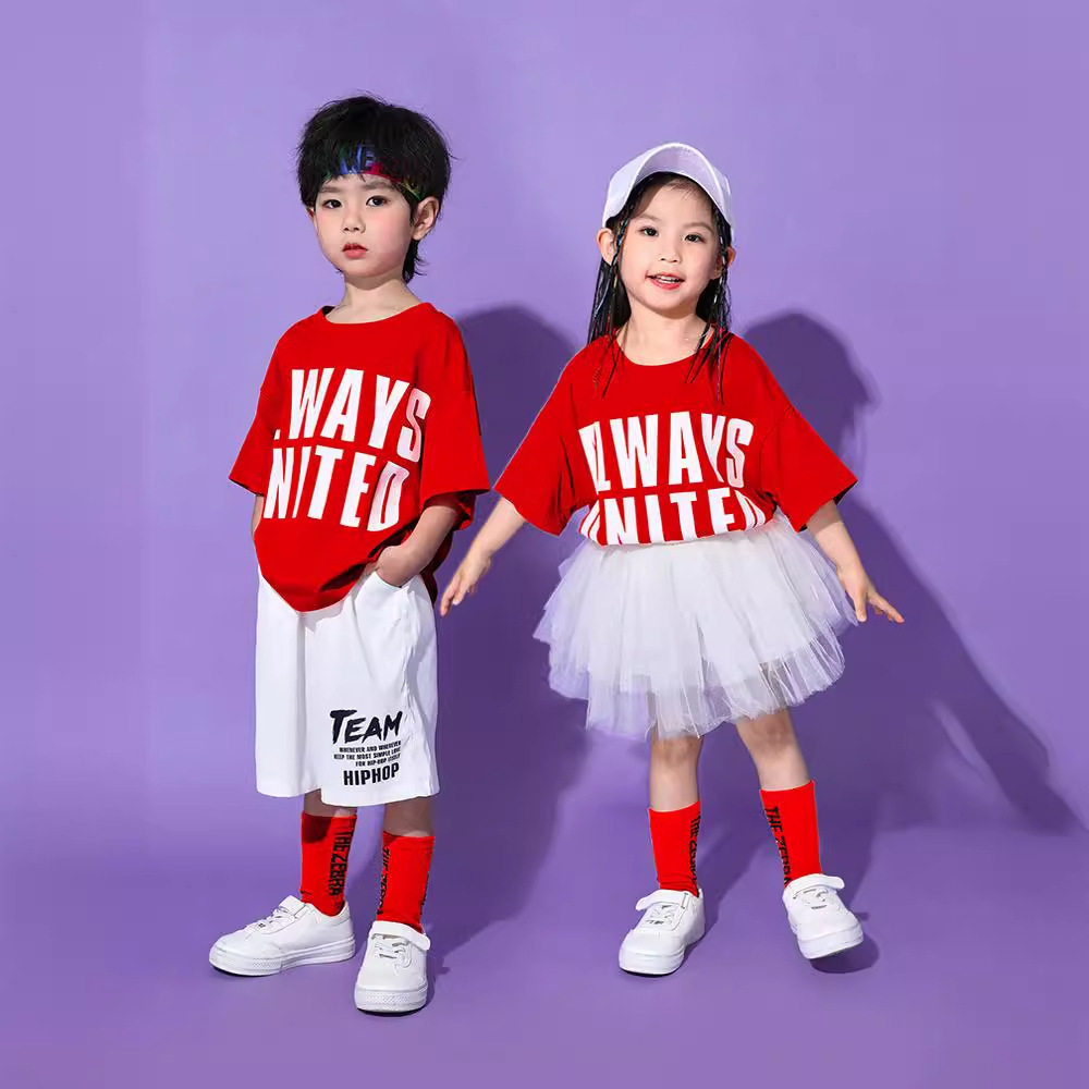 六一儿童幼儿园团体舞蹈分体啦啦队演出服纱裙小学生合唱表演服装
