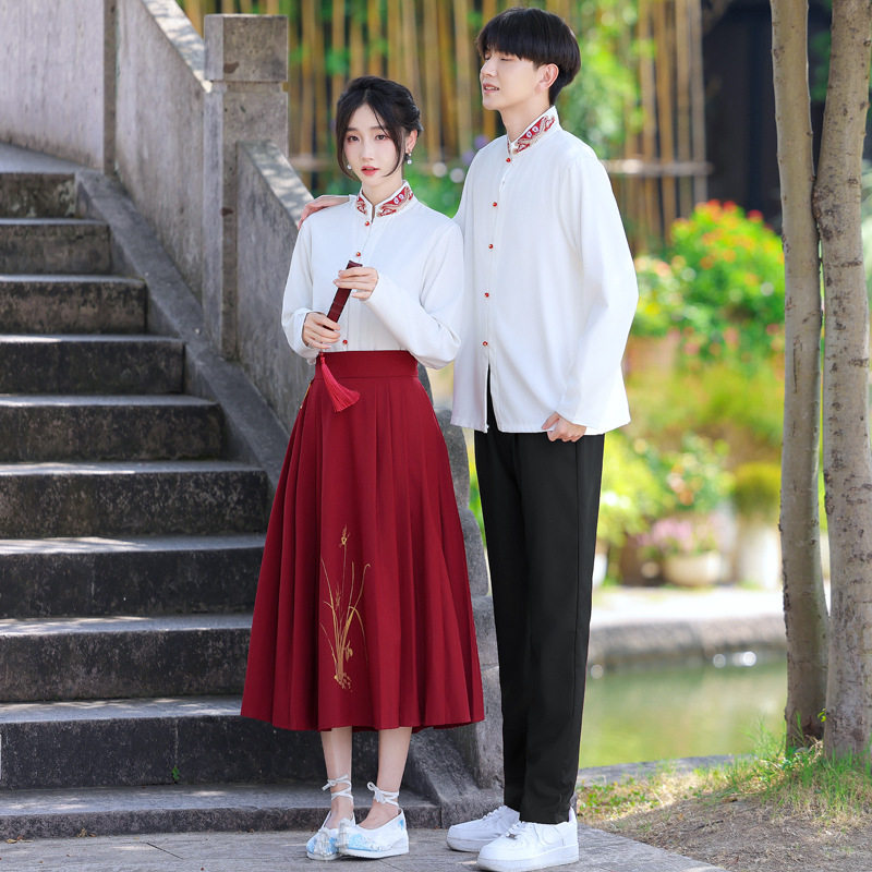 2026中学生班服情侣装原创古风新中式运动会朗诵舞台班服演出校服