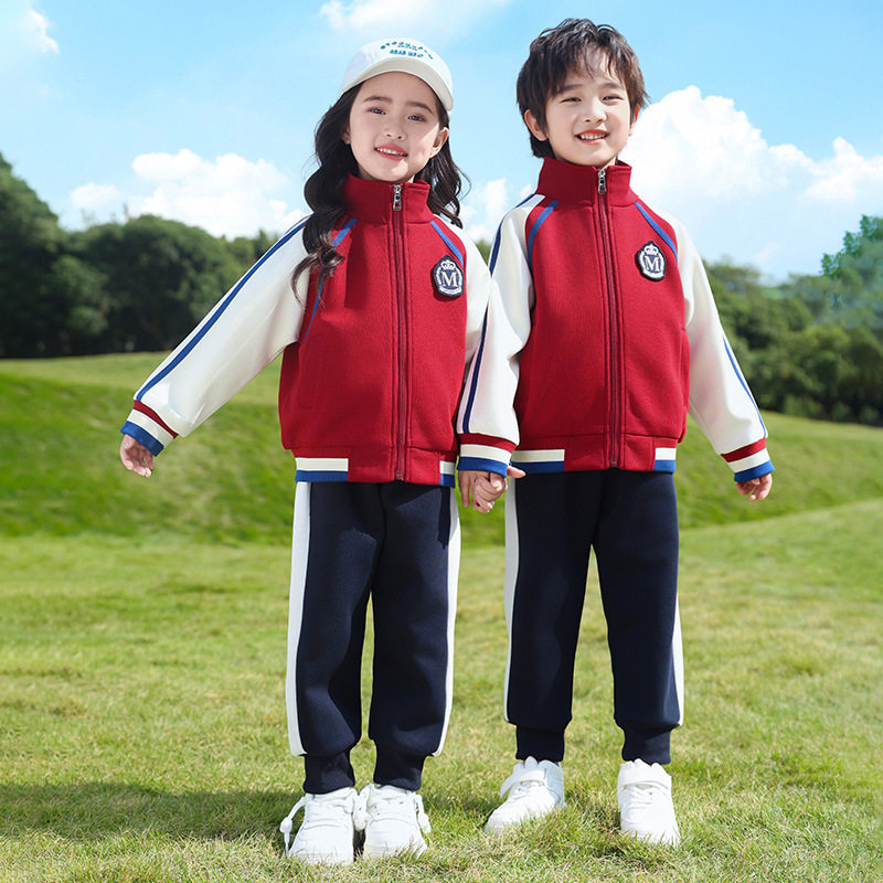 幼儿园园服春秋款校服儿童运动服套装棒球服秋季小学生班服三件套