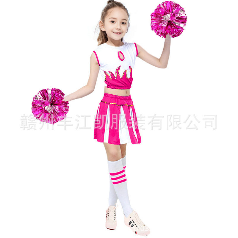 儿童啦啦队幼儿园运动会演出服班服啦啦操学生健美操舞蹈服表演服