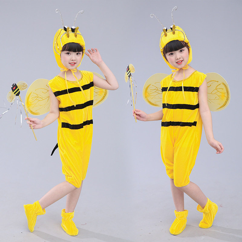 六一儿童演出服装小蜜蜂舞蹈服幼儿园宝宝儿童卡通动物装表演服装