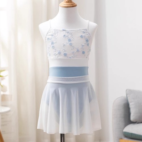 儿童舞蹈服女练功新款夏季吊带体操芭蕾舞体服中国舞形体考级衣服