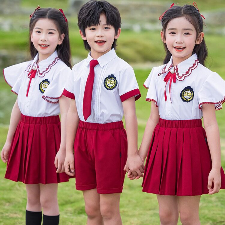 小学生校服英伦风夏季班服套装幼儿园园服六一儿童演出服主持表演