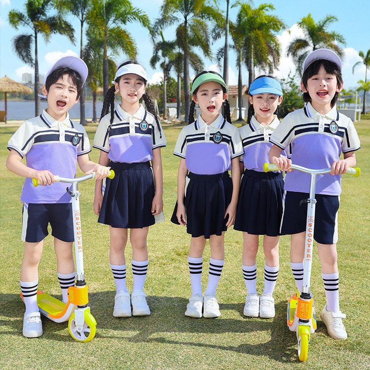 幼儿园毕业拍照服装夏天儿童运动会班服园服夏季学院风小学生校服