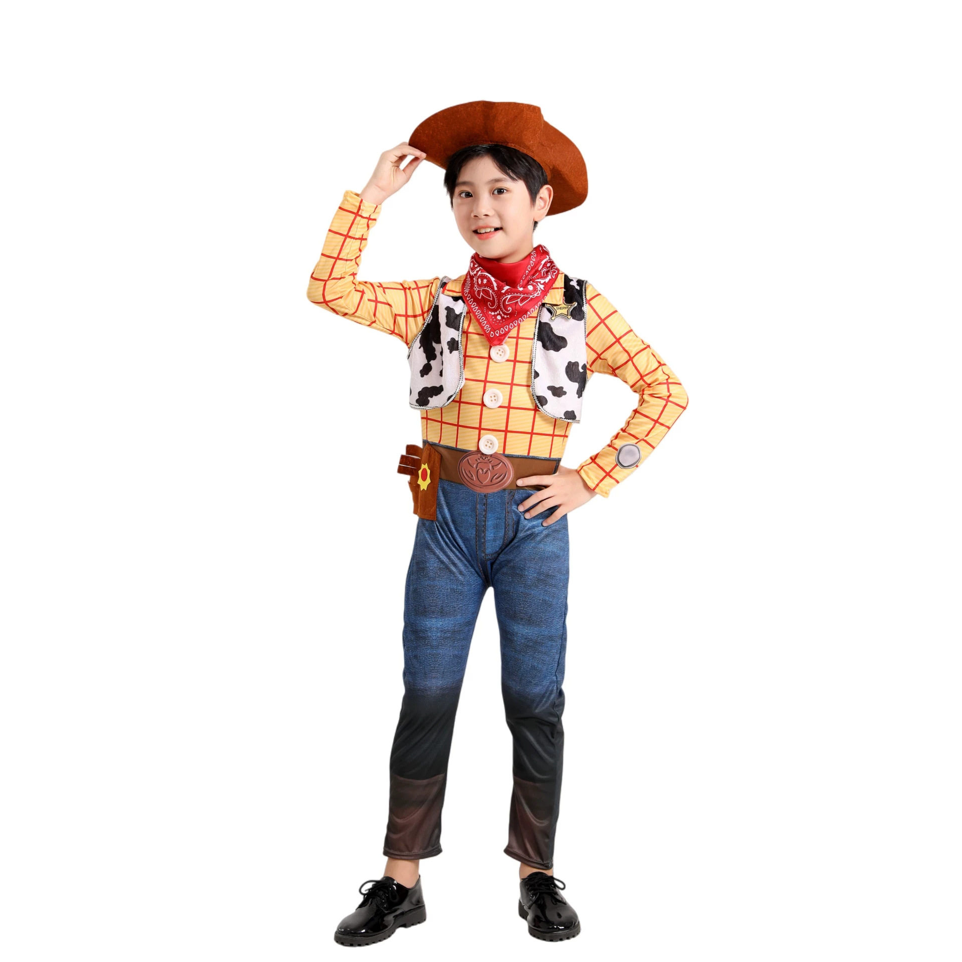 万圣节儿童演出服男女童胡迪巴斯光年cos衣服小孩幼儿园表演服装