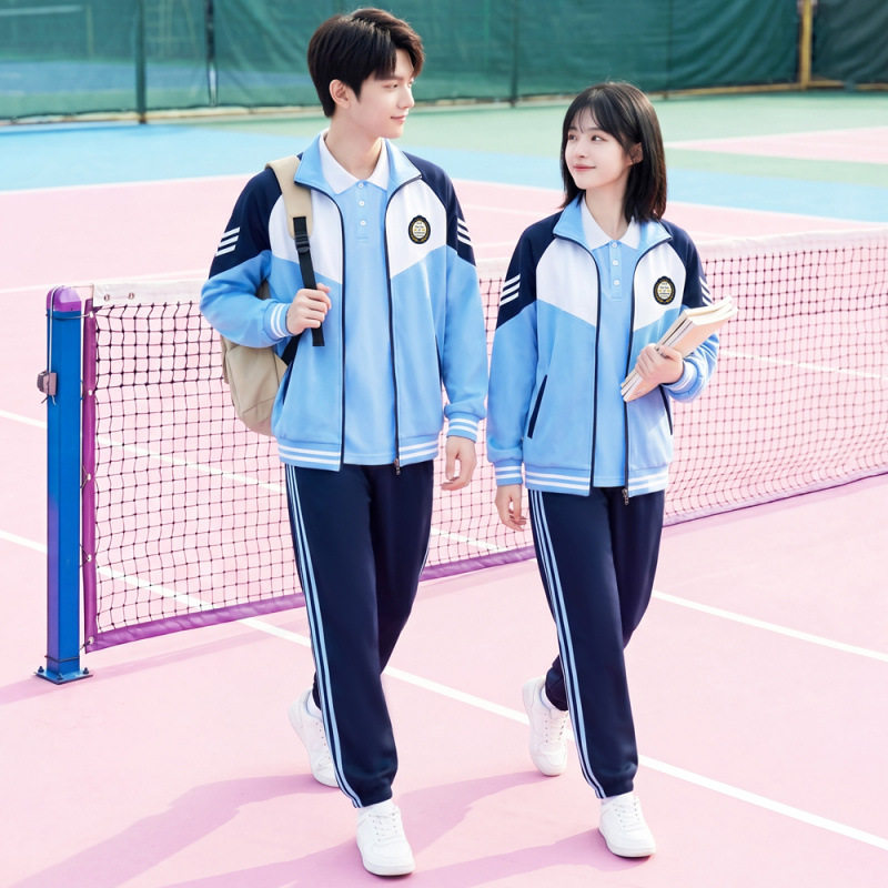 2026已出货 校服英伦学院风初高中小学生班服情侣装秋季三件套