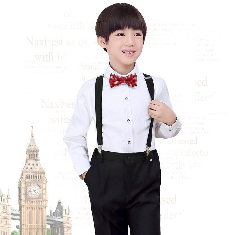 儿童演出服男童女童幼儿园背带裤套装小学生大合唱六一朗诵表演服