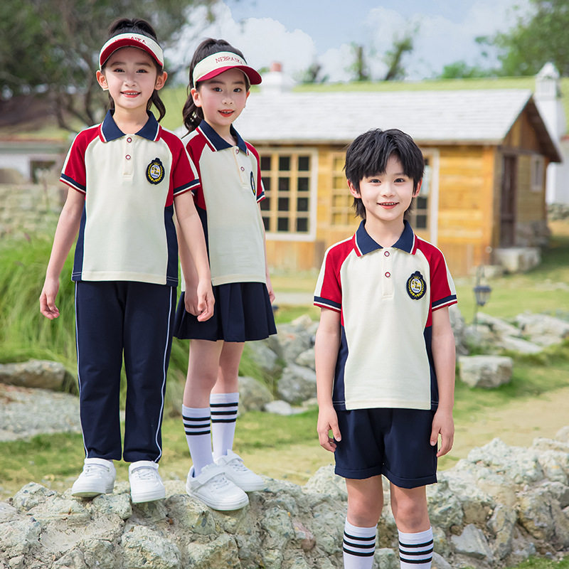 校服小学生夏季运动会班服套装幼儿园园服短袖六一儿童节表演批发
