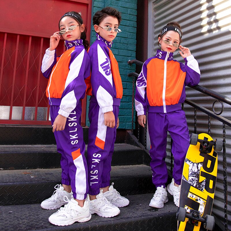 儿童运动套装中小学特色校服青少年街舞表演服幼儿园园服班服批发