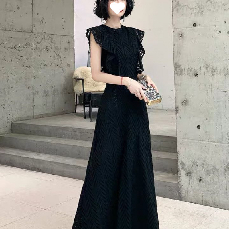 黑色晚礼服女2025新款高级感宴会优雅高贵显瘦轻奢连衣裙平时
