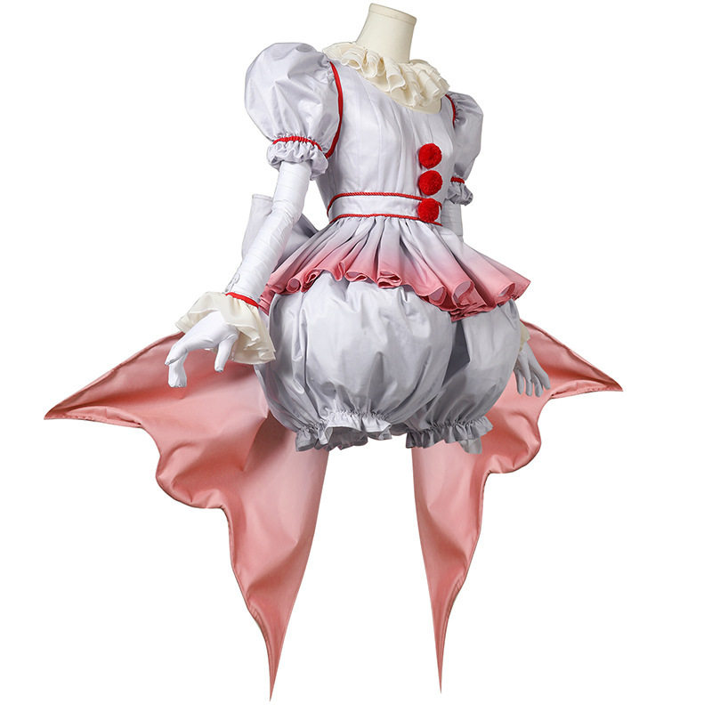 厂家直供小丑回魂HORROR少女cos服万圣节服装小丑造型cosplay服装