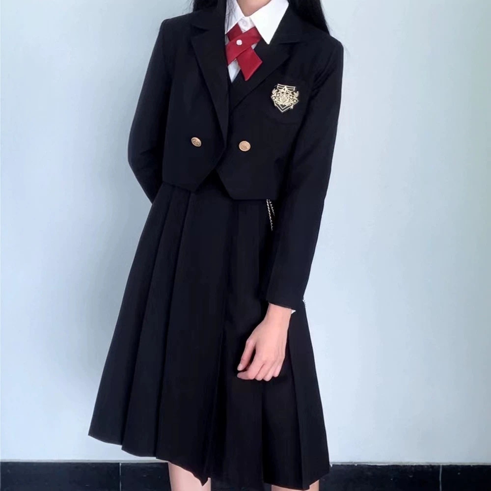 【酷舍】正版原创护奶裙JK制服套装短西装外套全套学院风校服连衣