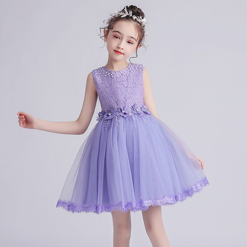 幼儿园夏季儿童公主裙表演女童裙服装礼服演出服中小特价背心童装