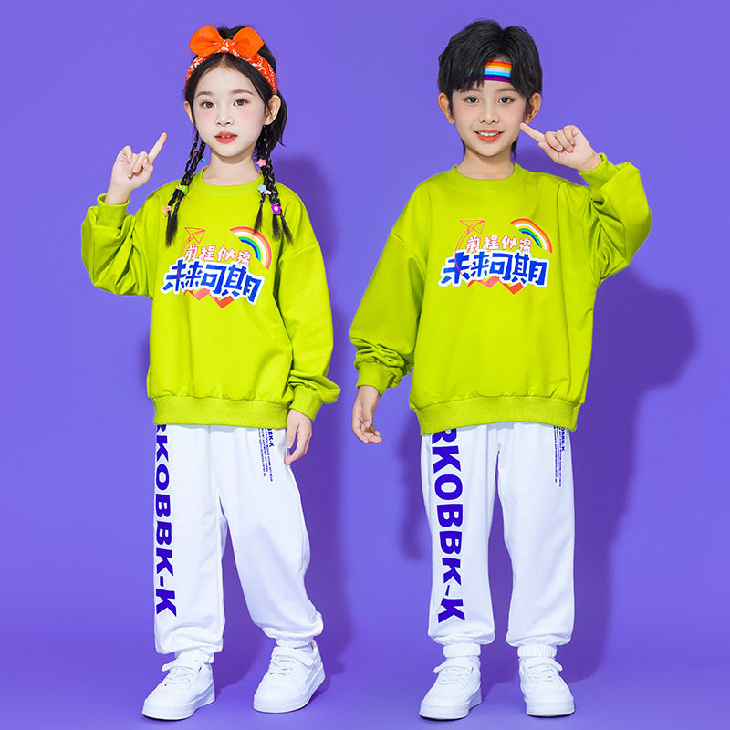 儿童啦啦队演出服小学生运动会开幕式表演服国风幼儿园大合唱班服