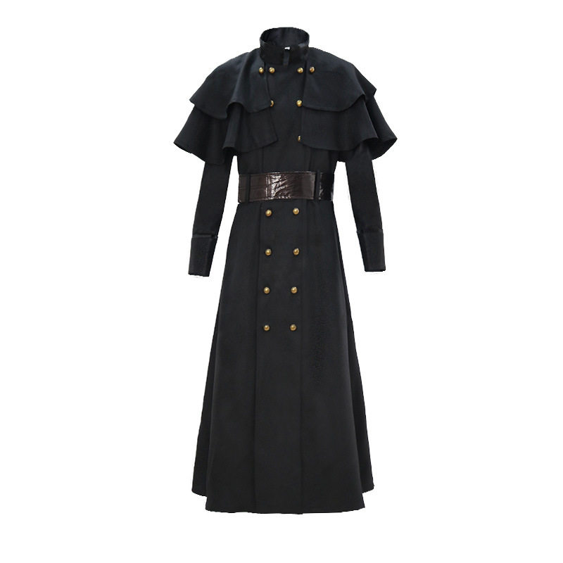 万圣节成人中世纪蒸汽朋克风欧美瘟疫医生服装鸟嘴乌鸦长嘴面具服
