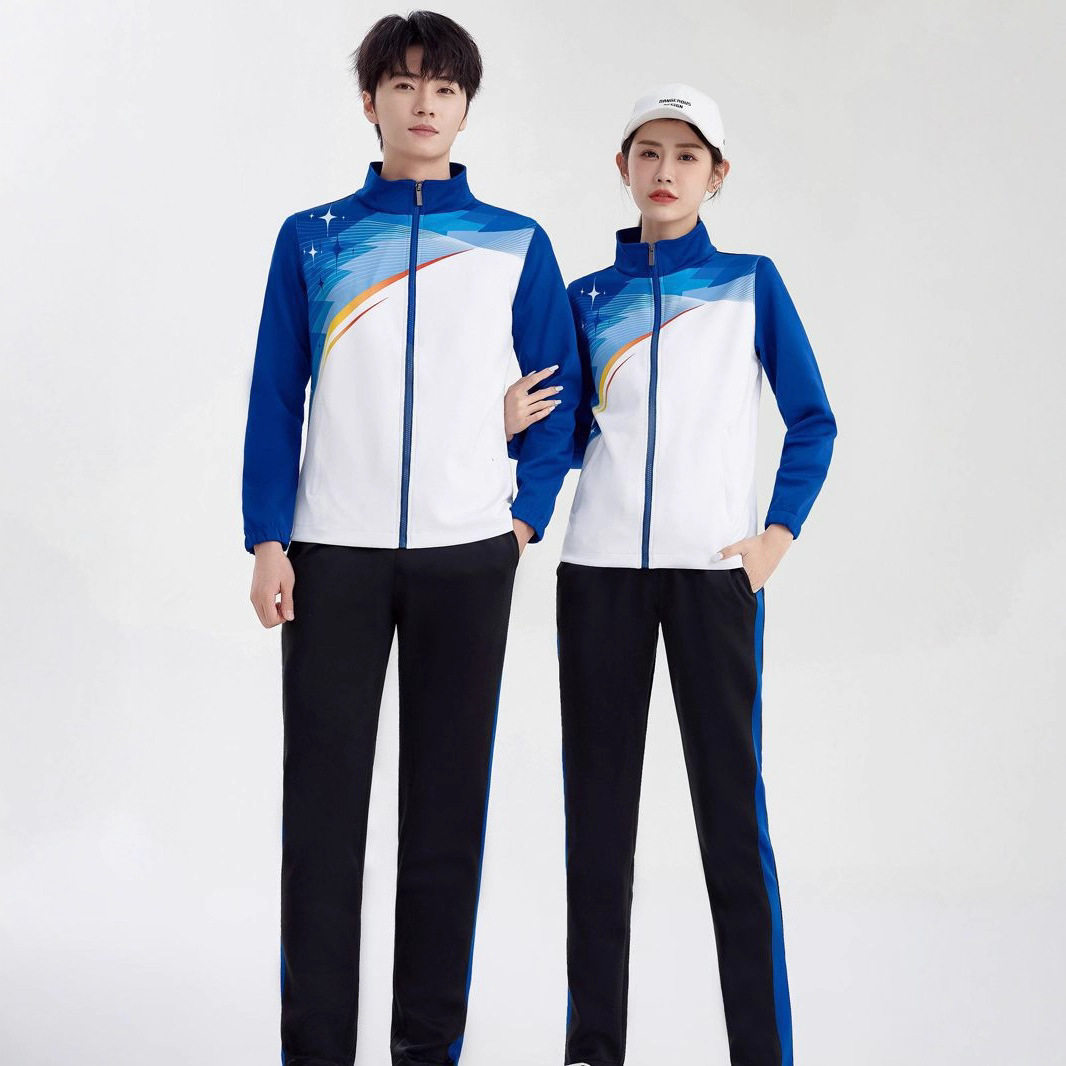 中学生校服男女初中高中班服长袖运动会团体服春秋季运动套装批发
