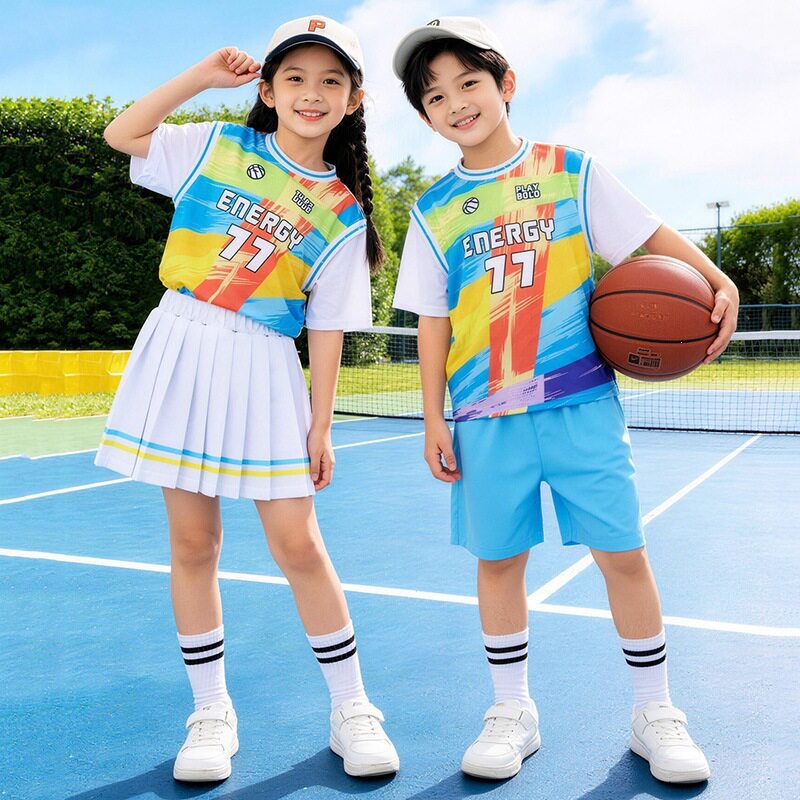 幼儿园园服夏装毕业拍照服装小学生啦啦队表演服61儿童节演出服