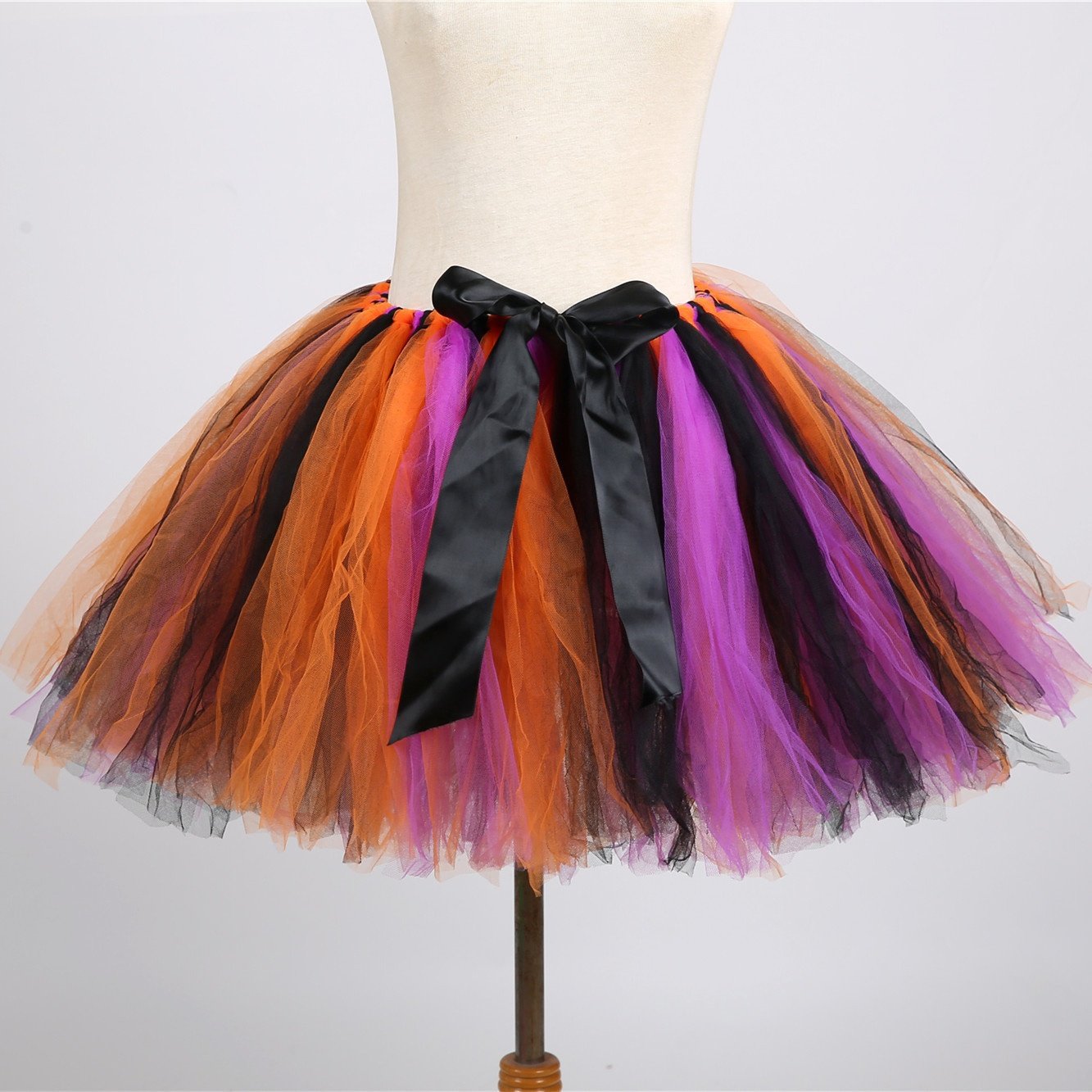 万圣节儿童服装女童女巫cos装扮小巫婆蓬蓬裙扫把鬼节短裙