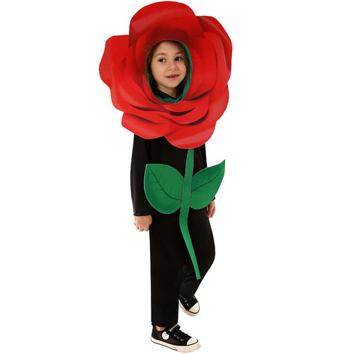 六一儿童演出服表演服万圣狂欢节植物派对装扮玫瑰花情人节cos服