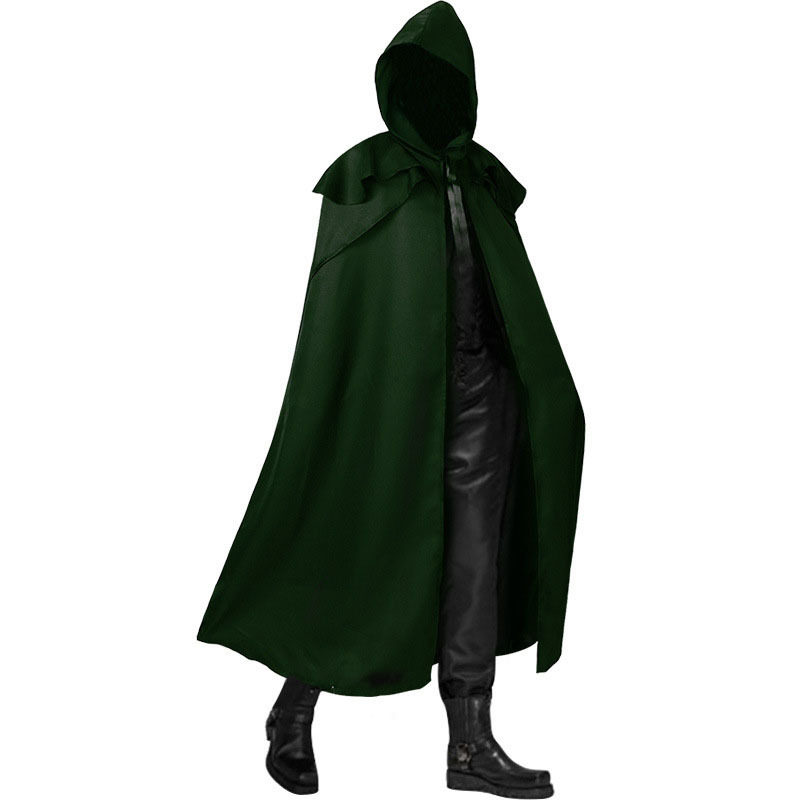 万圣节连帽披风斗篷死神服装长款中世纪僧侣服舞台表演服