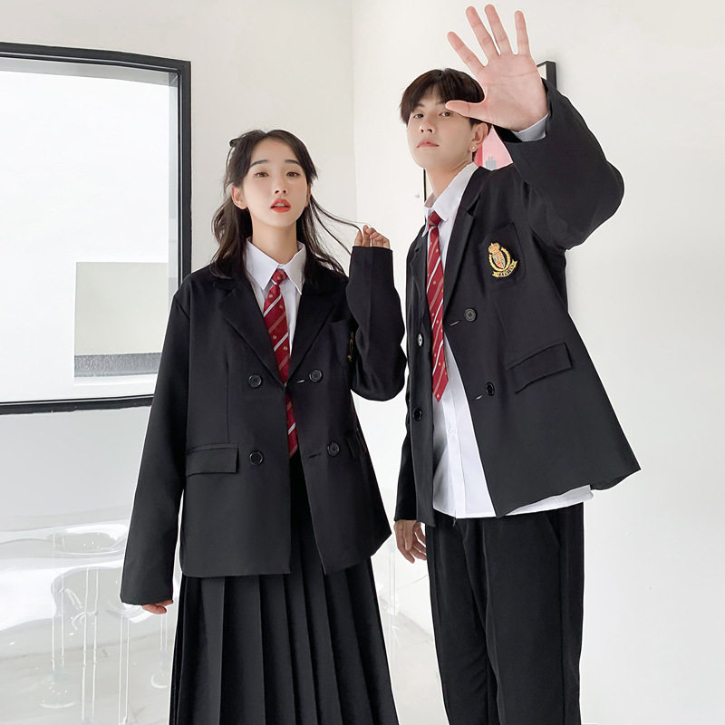 班服秋季套装学生西装校服学院风高中生开幕式合唱服装运动会班服