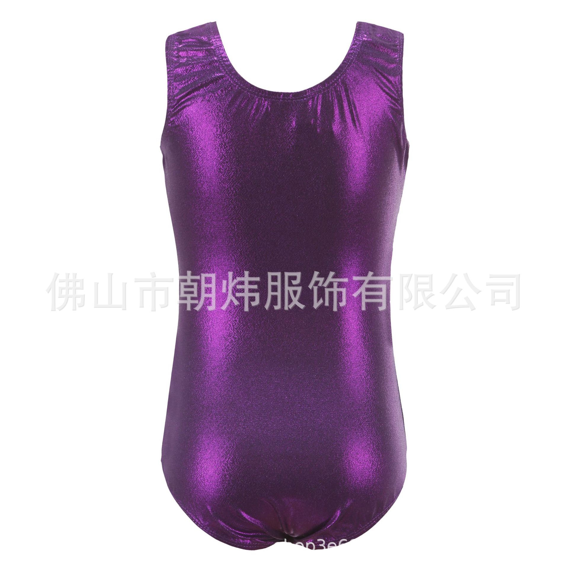 热卖舞蹈服儿童体操服烫金加钻体操服儿童舞蹈服表演服紧身衣儿童