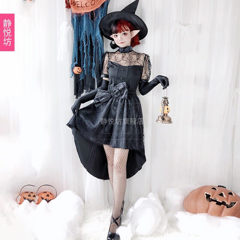 万圣节成人服装女巫婆性感恶魔燕尾服cosplay吸血鬼新娘装蜘蛛装