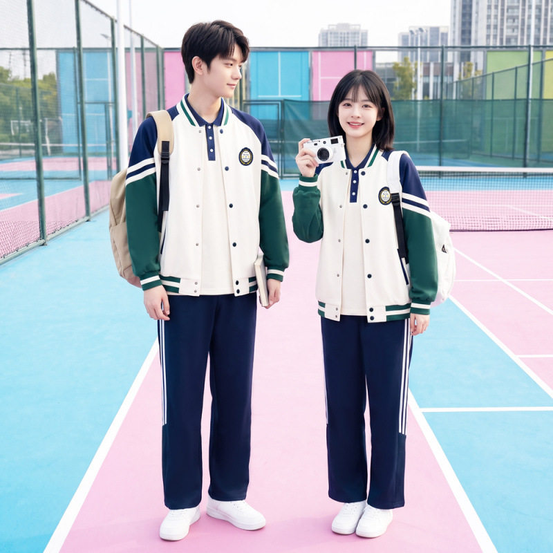 2026已出货 校服学院风初中高中小学生班服情侣装春秋三件套