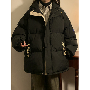 连帽棉衣女冬季胖mm大码加厚棉服显瘦设计感学生宽松保暖棉袄外套