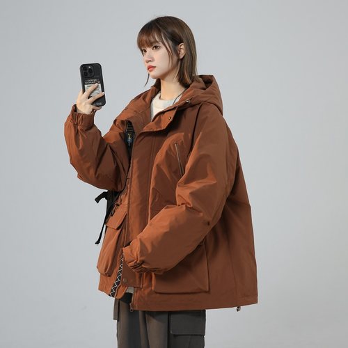 90绒白鸭绒羽绒服女冬季宽松