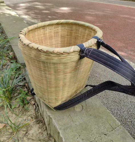 竹编竹背篓纯手工环保